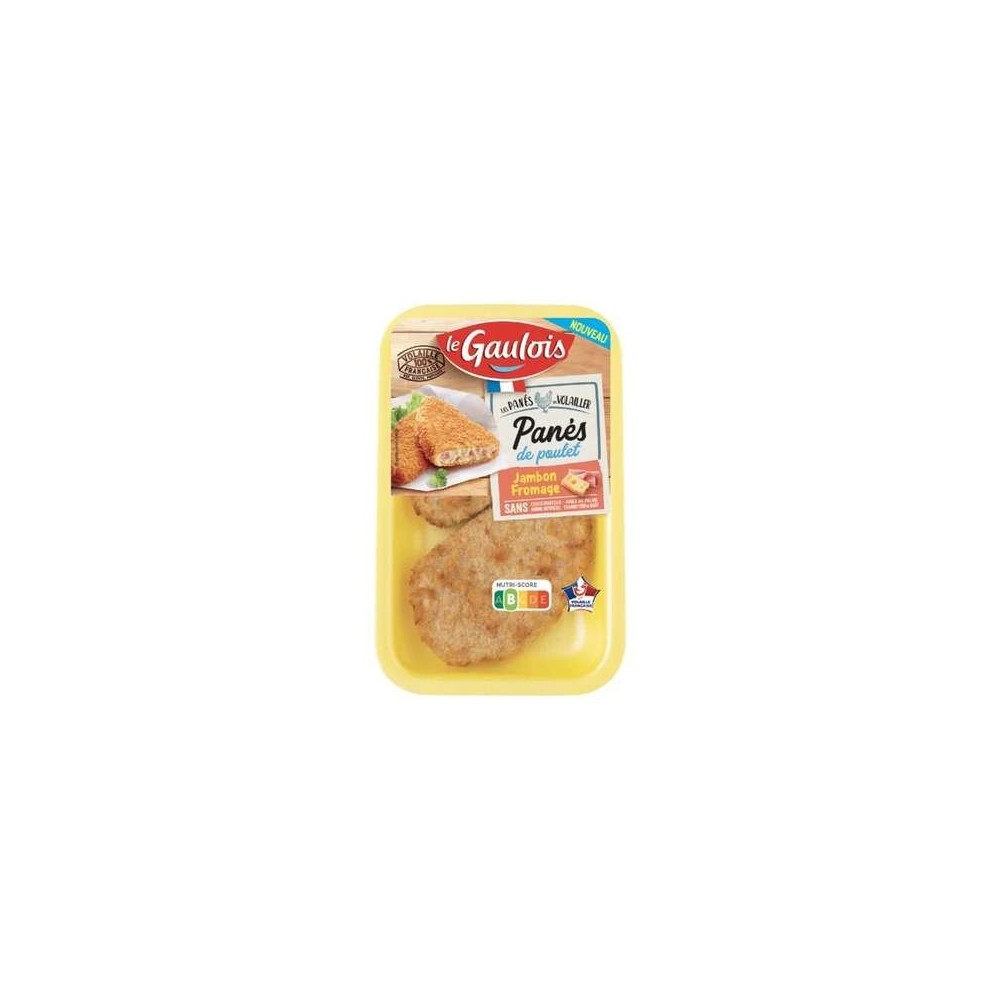 Le Gaulois
Panés de poulet jambon et fromage, Le Gaulois (x2, 200g)