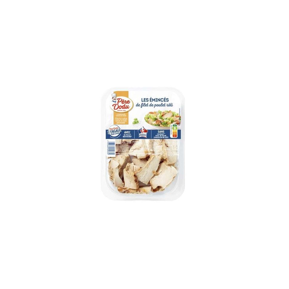 Émincés de filet poulet rôti, Père Dodu (200 g)