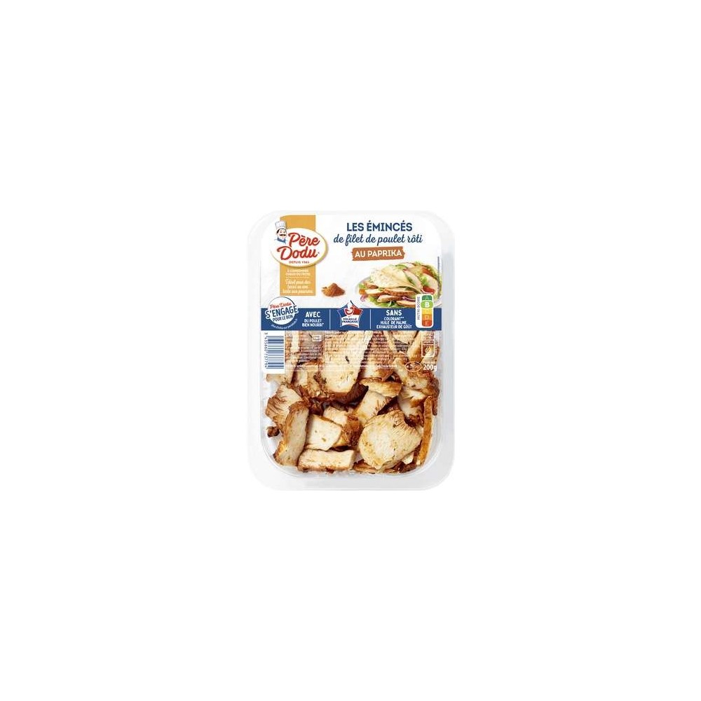 Émincés de filet poulet paprika, Père Dodu (200 g)