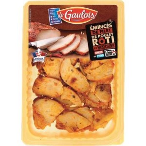 Emincé de poulet rôti à la mexicaine, Le Gaulois (180 g)