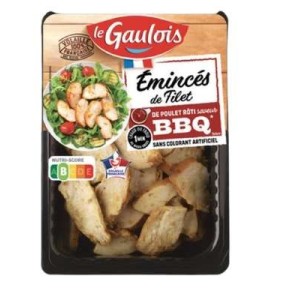 Emincés de poulet rôti barbecue, Le Gaulois (180 g)
