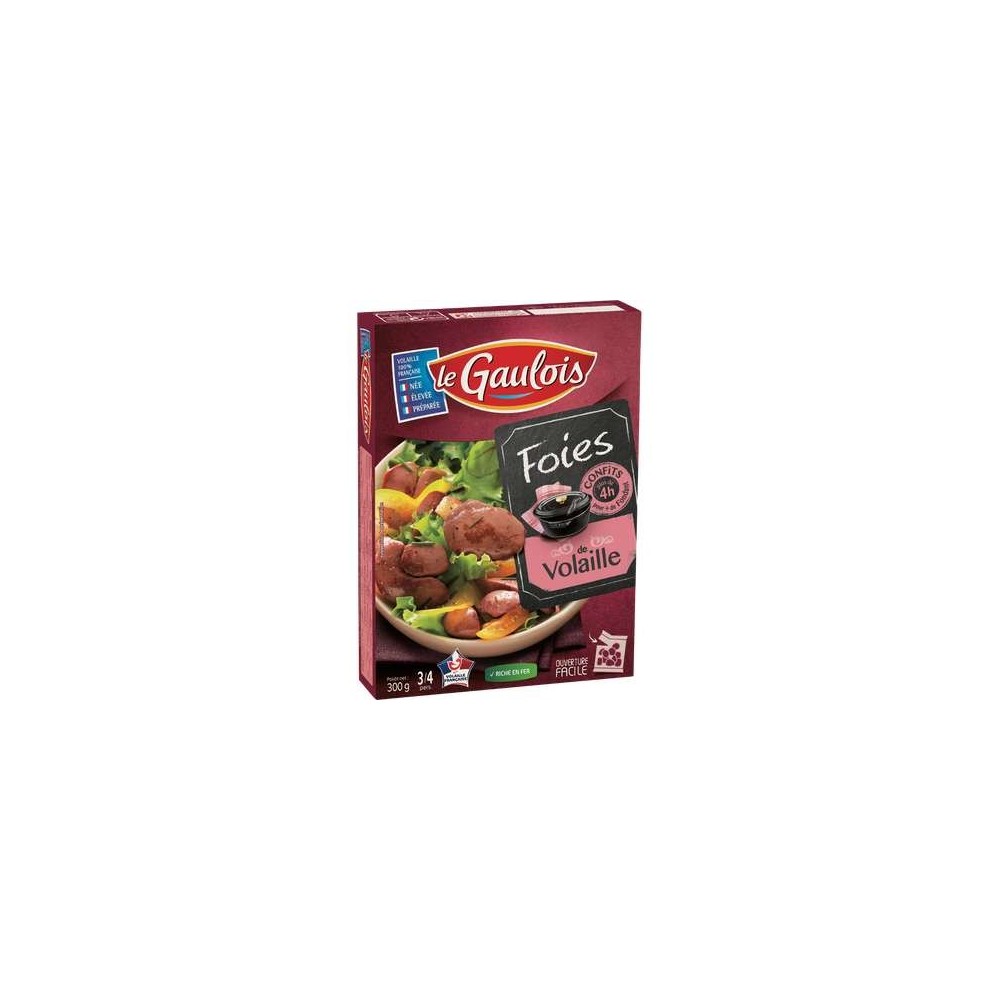 Foies de volaille confits, Le Gaulois (300 g)