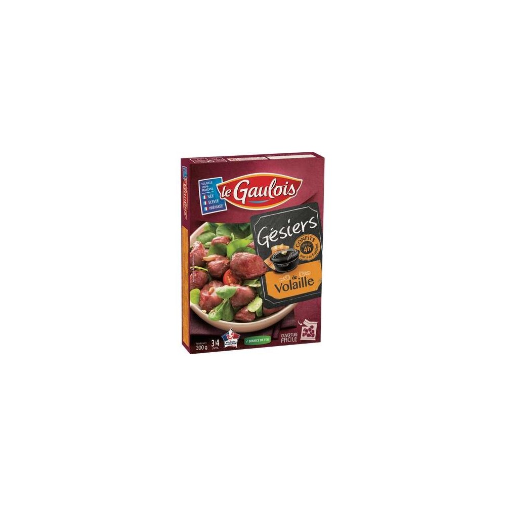 Gésiers de volaille confits, Le Gaulois (300 g)