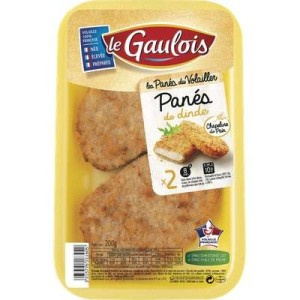 Blanc de dinde pané, Le Gaulois (x 2, 200 g)