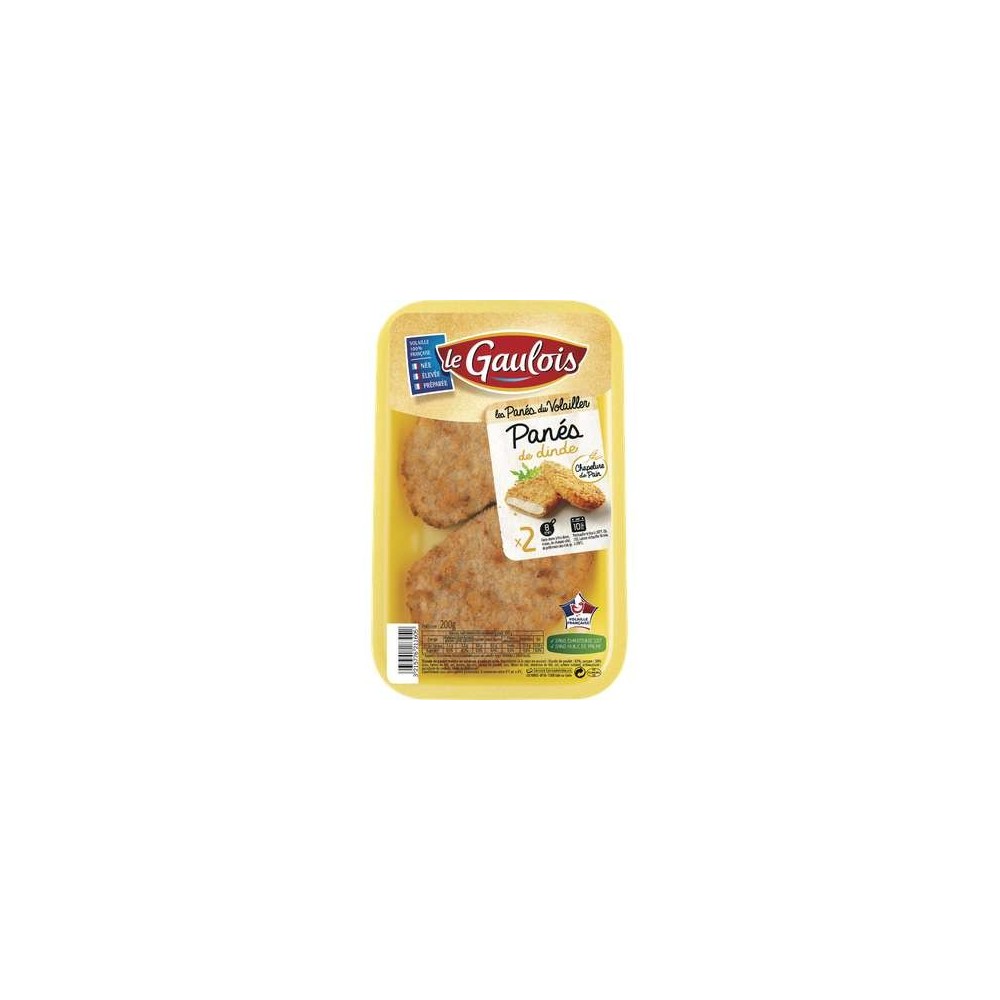 Blanc de dinde pané, Le Gaulois (x 2, 200 g)