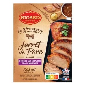 Bigard
Jarret de porc cuit et son jus d'échalotes/moutarde, Bigard (400 g)
