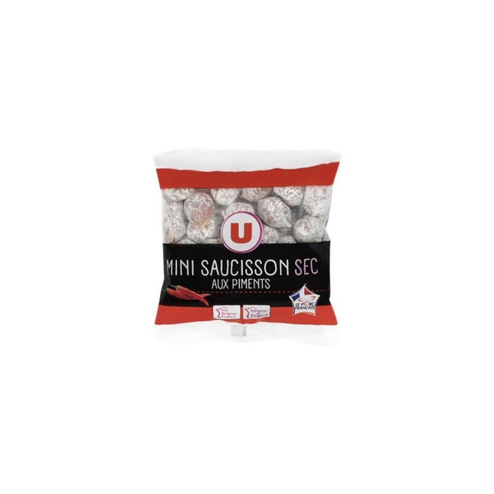 U
Mini saucisson sec au piment pur porc, U (130 g)