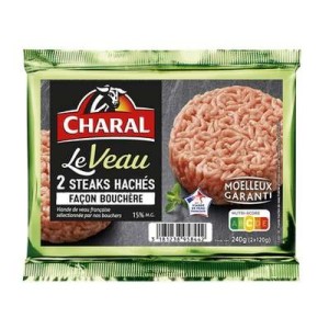 Charal
Steak haché de veau façon bouchère, Charal (2 x 120 g)