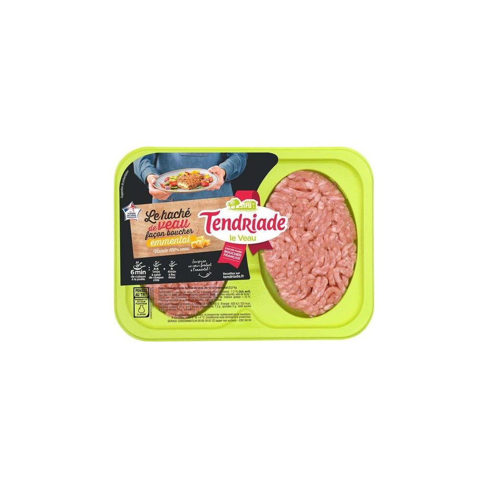 Haché de veau farci à l'emmental, Tendriade (2 x 100 g)