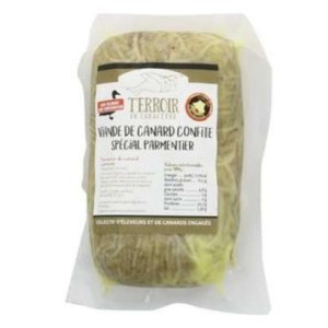 Viande de canard confite - effiloché spécial parmentier, Panache des Landes (500 g)