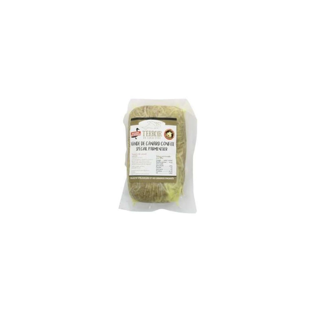 Viande de canard confite - effiloché spécial parmentier, Panache des Landes (500 g)