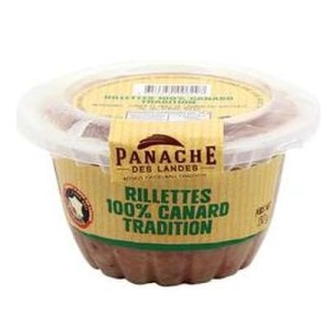 Rillettes 100% canard tradition, Panache des Landes (130 g)