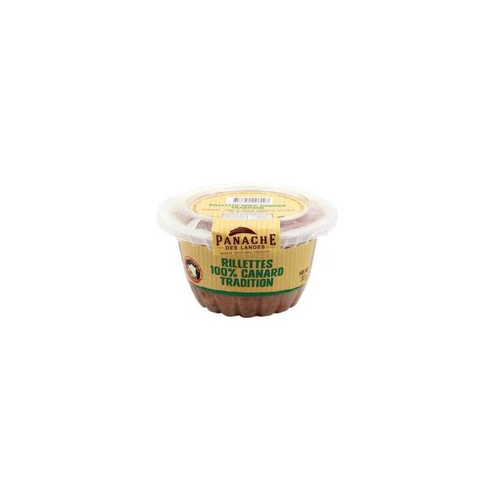 Rillettes 100% canard tradition, Panache des Landes (130 g)