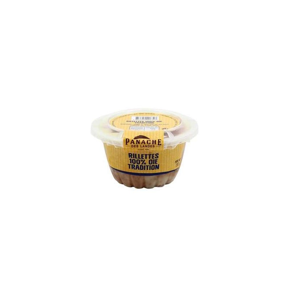 Rillettes 100% d'oie Tradition, Panache des Landes (130 g)