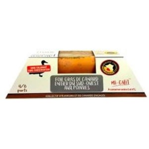 Foie gras de canard mi-cuit au poivre IGP, Panache des Landes (250 g)
