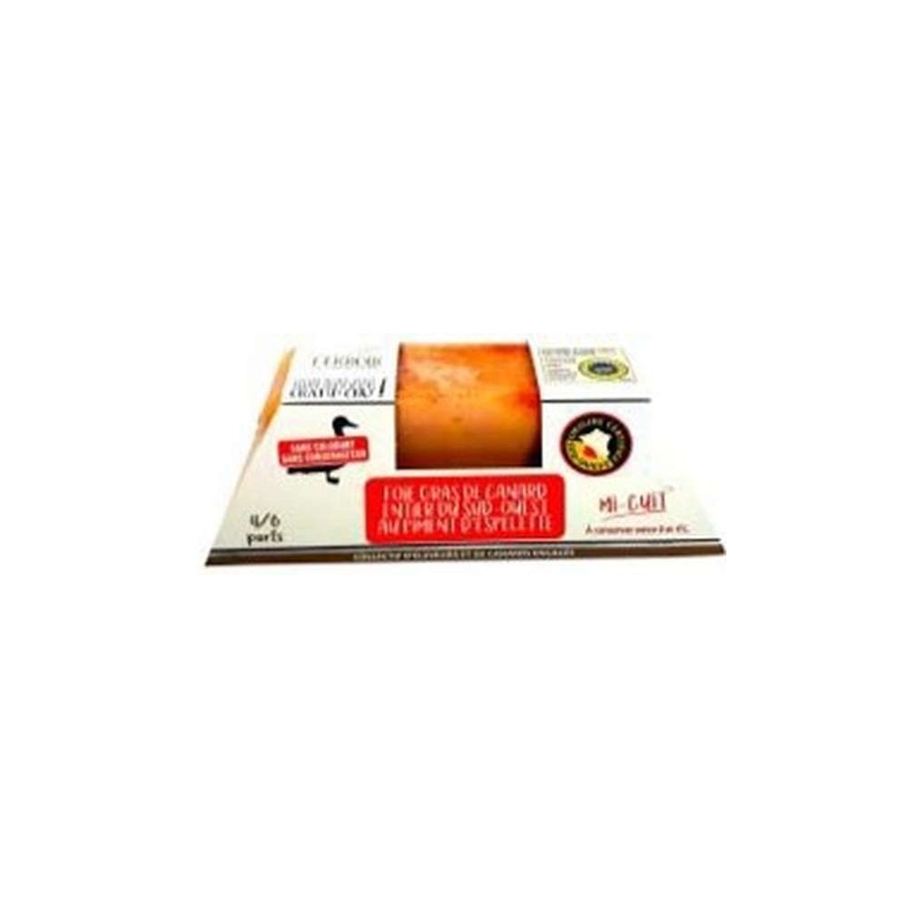 Foie gras de canard mi-cuit au piment d'Espelette IGP, Panache des Landes (250 g)