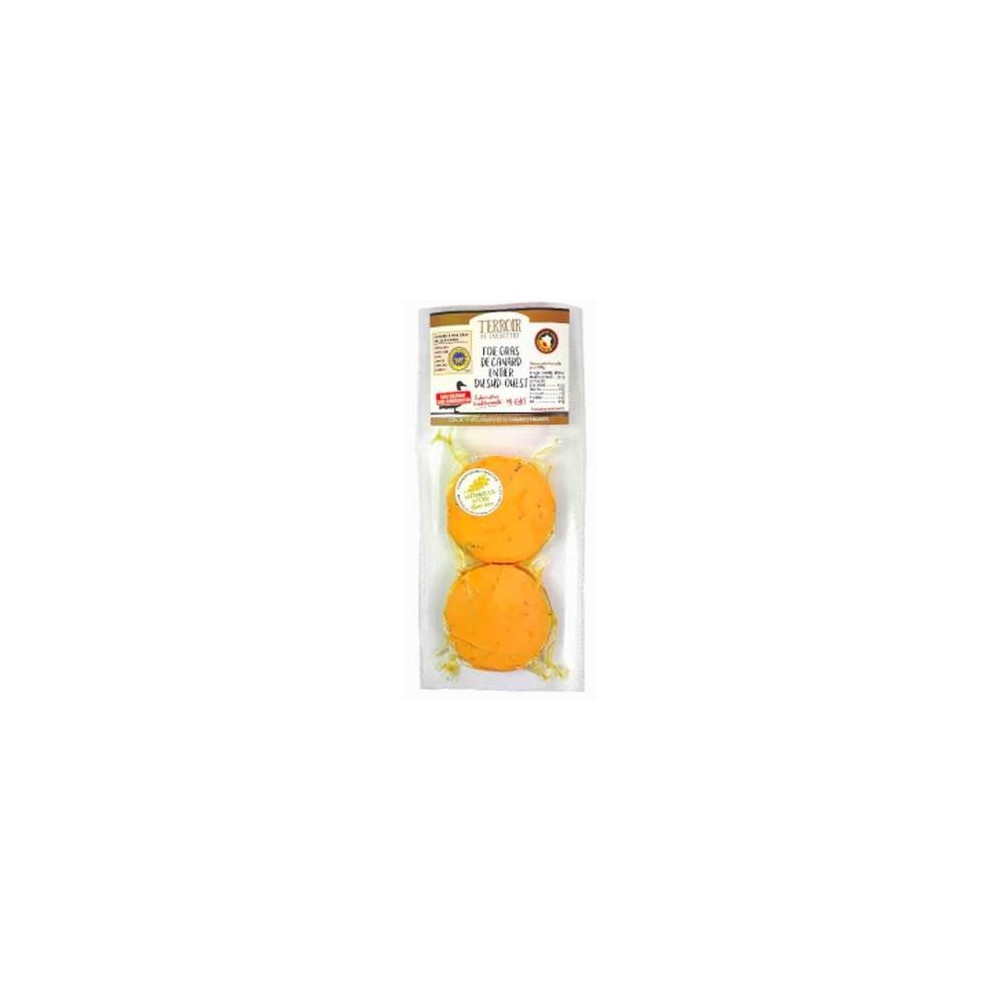 Duo foie gras de canard entier mi-cuit IGP, Panache des Landes (2 tranches de 35 g)