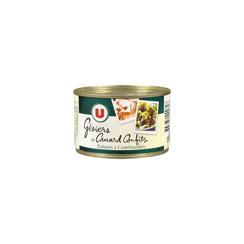 U
Gésiers de canard confits, U (213 g)