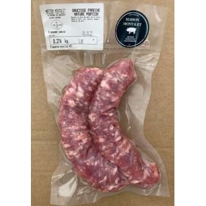 Maison Montalet
Saucisse fraiche nature, Maison Montalet (x 2, environ 260 g)