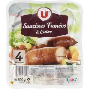 U
Saucisses fumées supérieures, U (4 x 125 g)