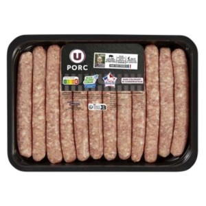 U
Chipolata sans colorant, U (x 12, 660 g)