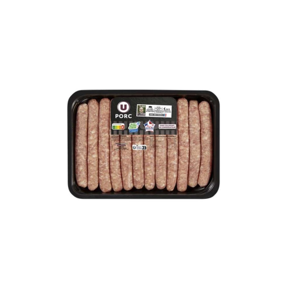 U
Chipolata sans colorant, U (x 12, 660 g)