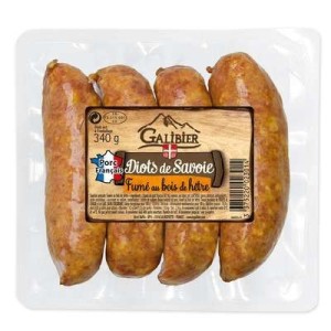 Diots de Savoie fumés à cuire, Galibier (x 4, 340 g)
