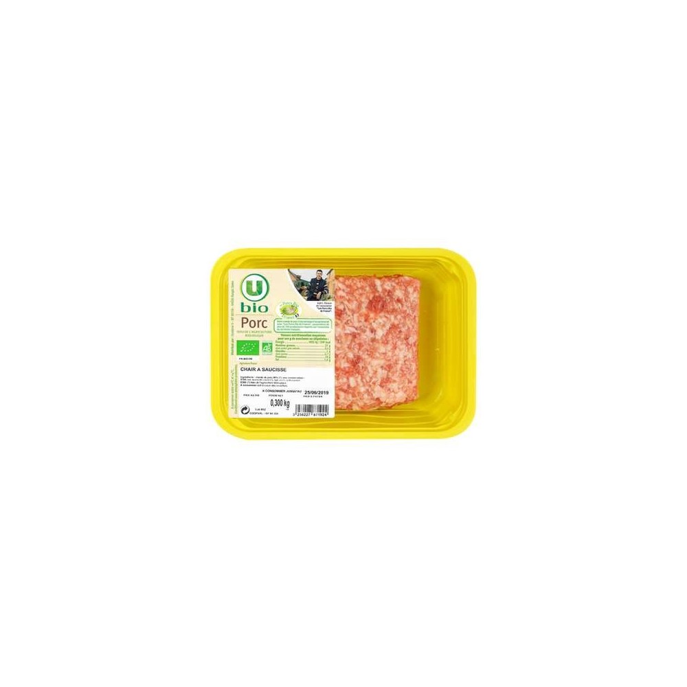 U BIO
Chair à saucisse BIO, U BIO (300 g)