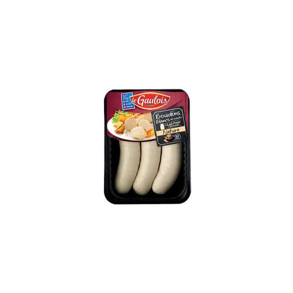 Boudin blanc nature, Le Gaulois (x 3, 300 g)