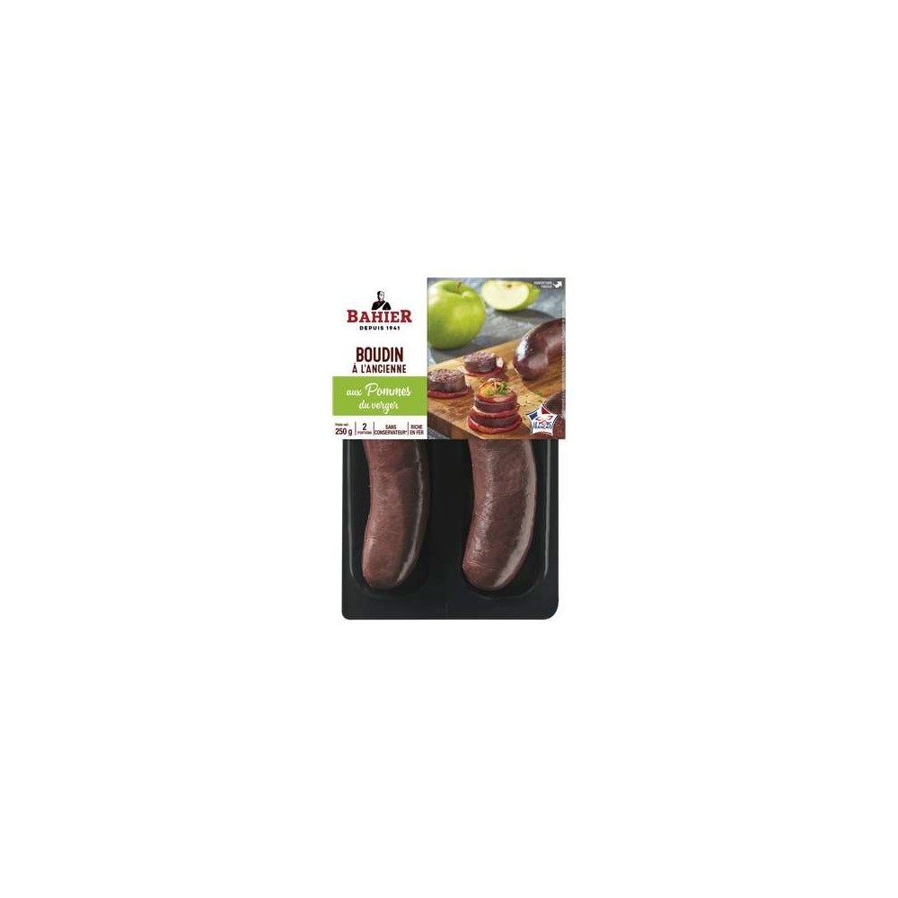 Boudin noir aux pommes, Bahier (2 x 125 g)