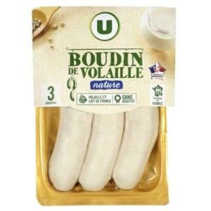 U
Boudin blanc de volaille, U (300 g)