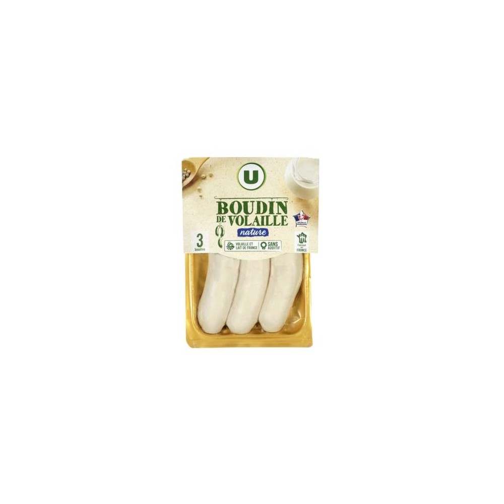 U
Boudin blanc de volaille, U (300 g)