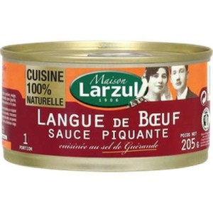 Langue de boeuf sauce piquante, Larzul (205 g)