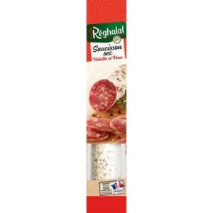 Saucisson sec de volaille et de veau Halal, Reghalal (170 g)