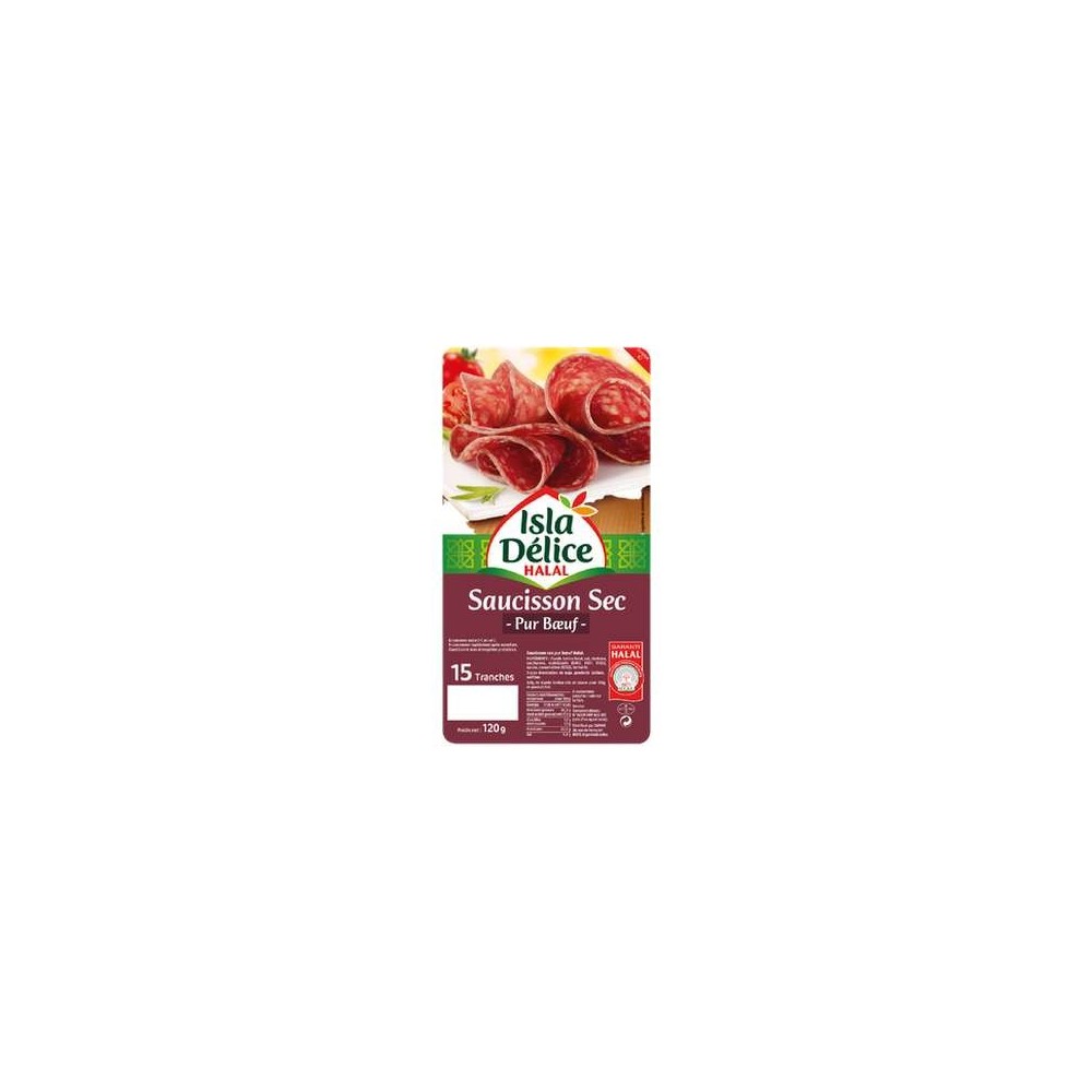 Isla Délice
Saucisson sec halal, Isla Délice (x 15, 120 g)