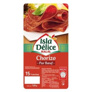 Chorizo Halal, Isla Délice (15 tranches, 120 g)