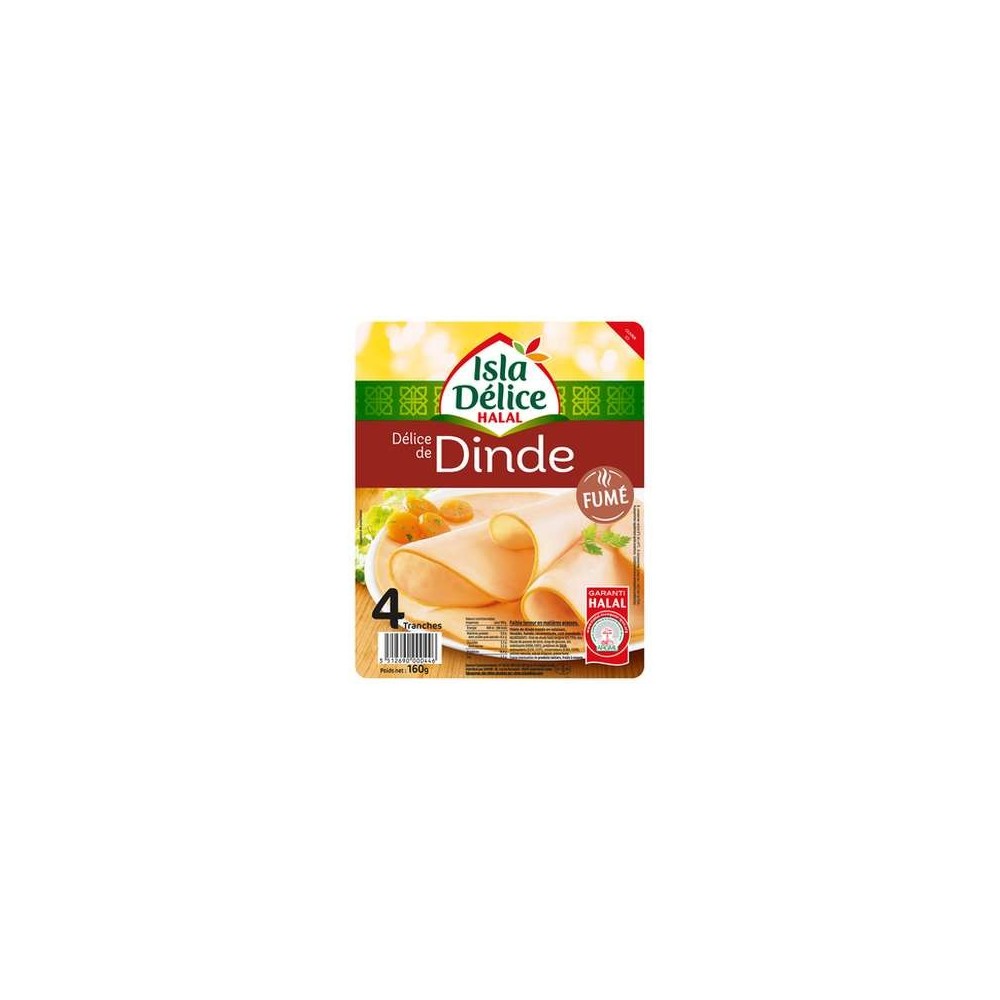 Isla Délice
Blanc de dinde fumé halal, Isla Délice (x 4, 120 g)