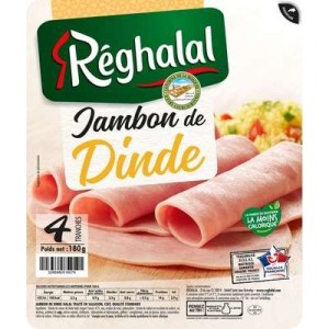 Jambon de dinde Halal, Reghalal (4 tranches, 180 g)