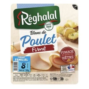 Reghalal
Blanc de poulet fumé, Reghalal (x 8 tranches, 240 g)
