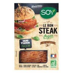 Steak vegan BIO, Soy (x 2, 180 g)