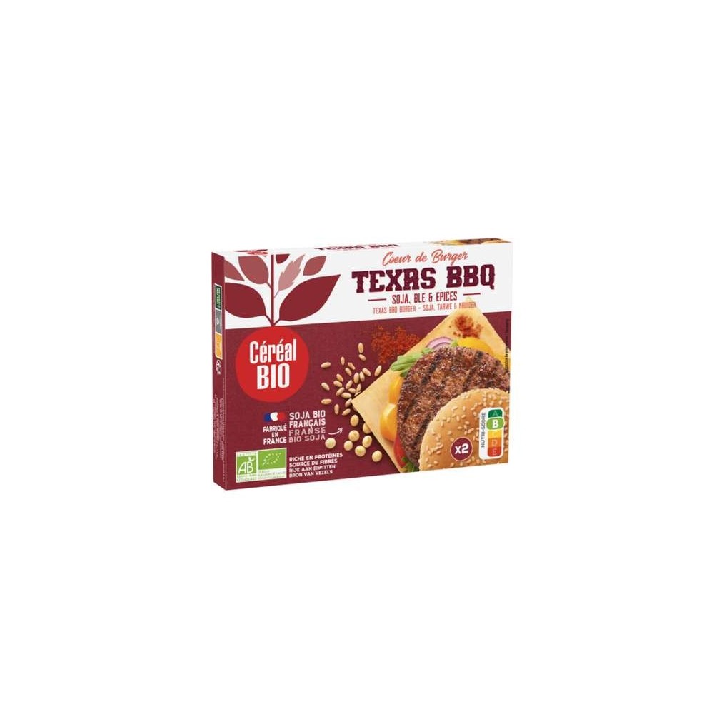 Céréal BIO
Texas BBQ spécialité végétale à base de soja, d'oignons & de blé, Céréal Bio (x2, 160 g)