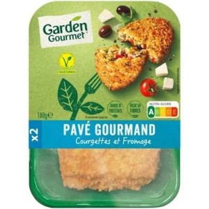 Garden Gourmet
Pavé gourmand courgettes et fromage, Garden Gourmet (180 g)