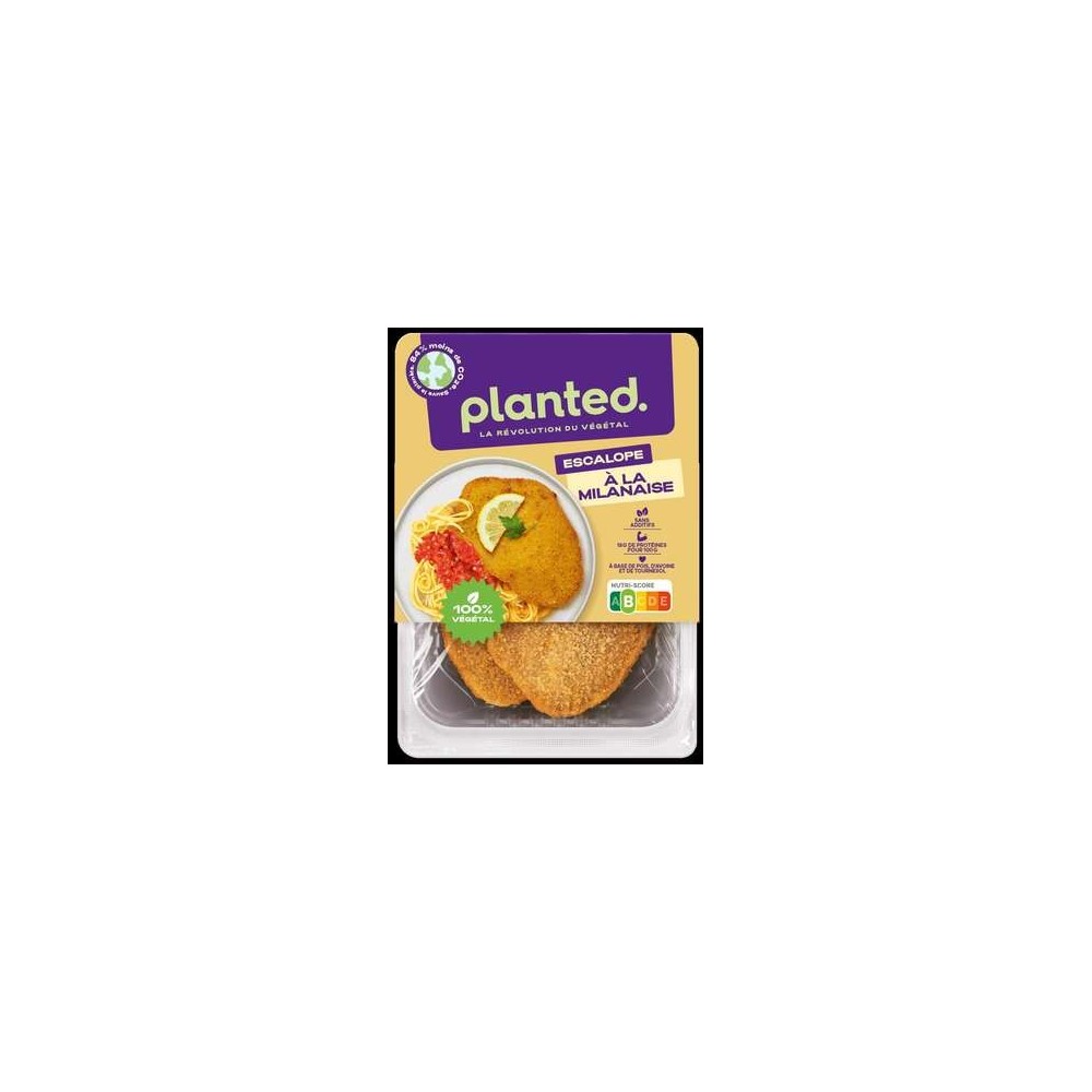 Planted
"Schnitzel" Escalope végétale à la milanaise, Planted (par 2, 220 g)