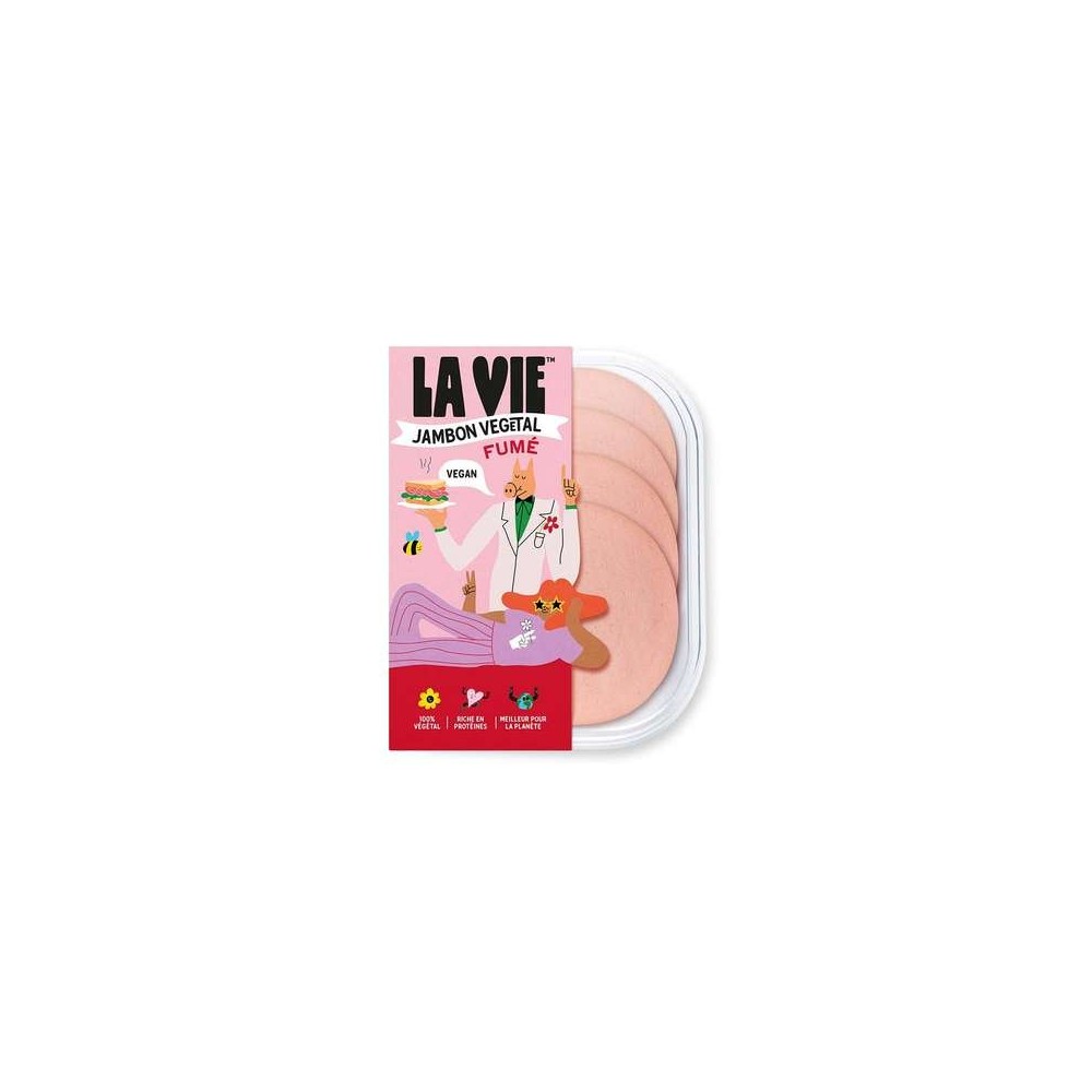 La Vie
Jambon végétal fumé, La Vie (120 g)