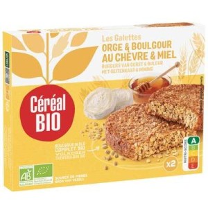 Galettes orge et boulghour au chèvre et miel BIO, Céréal Bio (200 g)