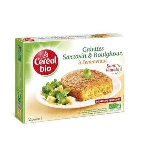 Galettes sarrasin et boulghour à l'emmental BIO, Céréal Bio (200 g)