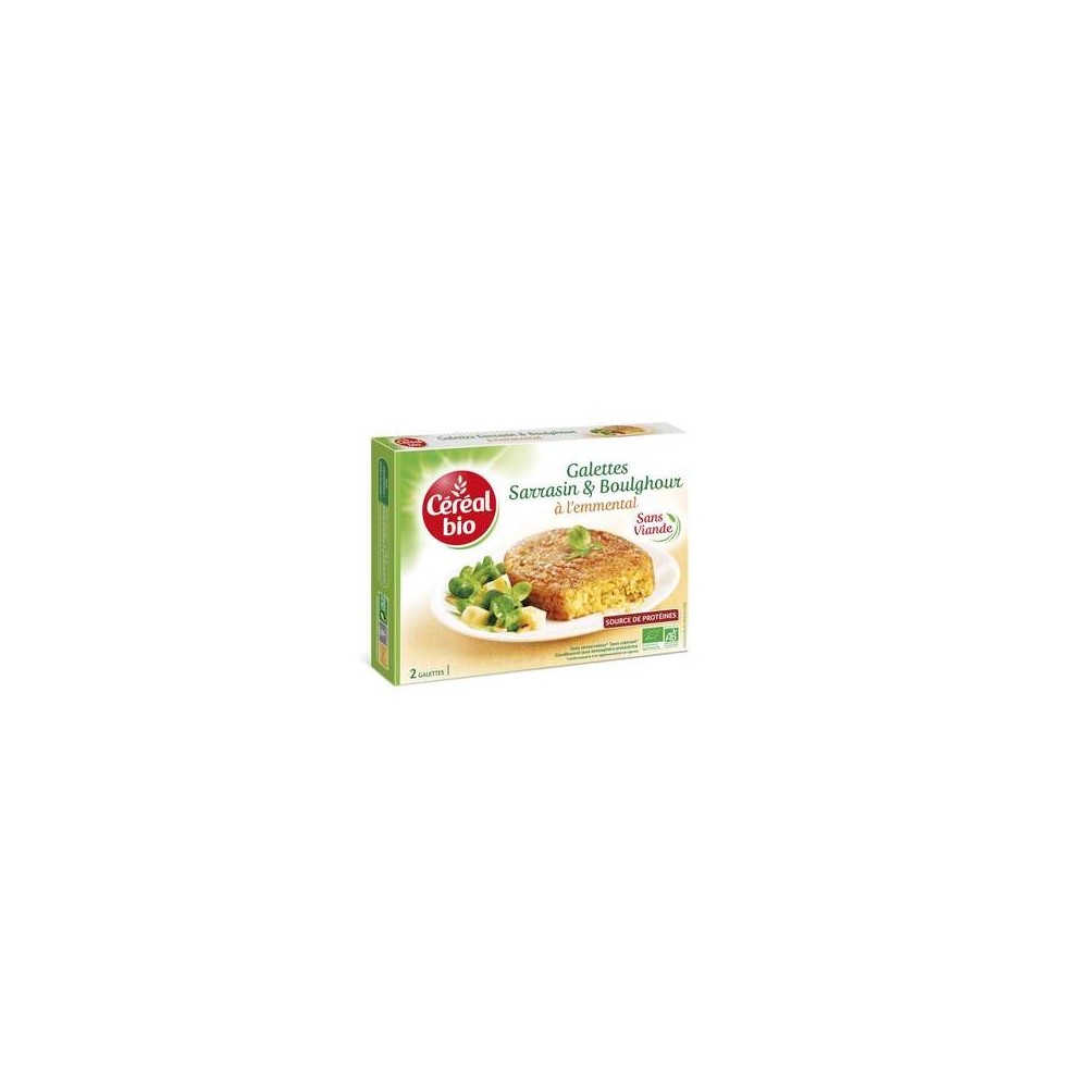 Galettes sarrasin et boulghour à l'emmental BIO, Céréal Bio (200 g)