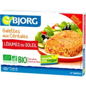 Galettes aux céréales et aux légumes du soleil BIO, Bjorg (200 g)