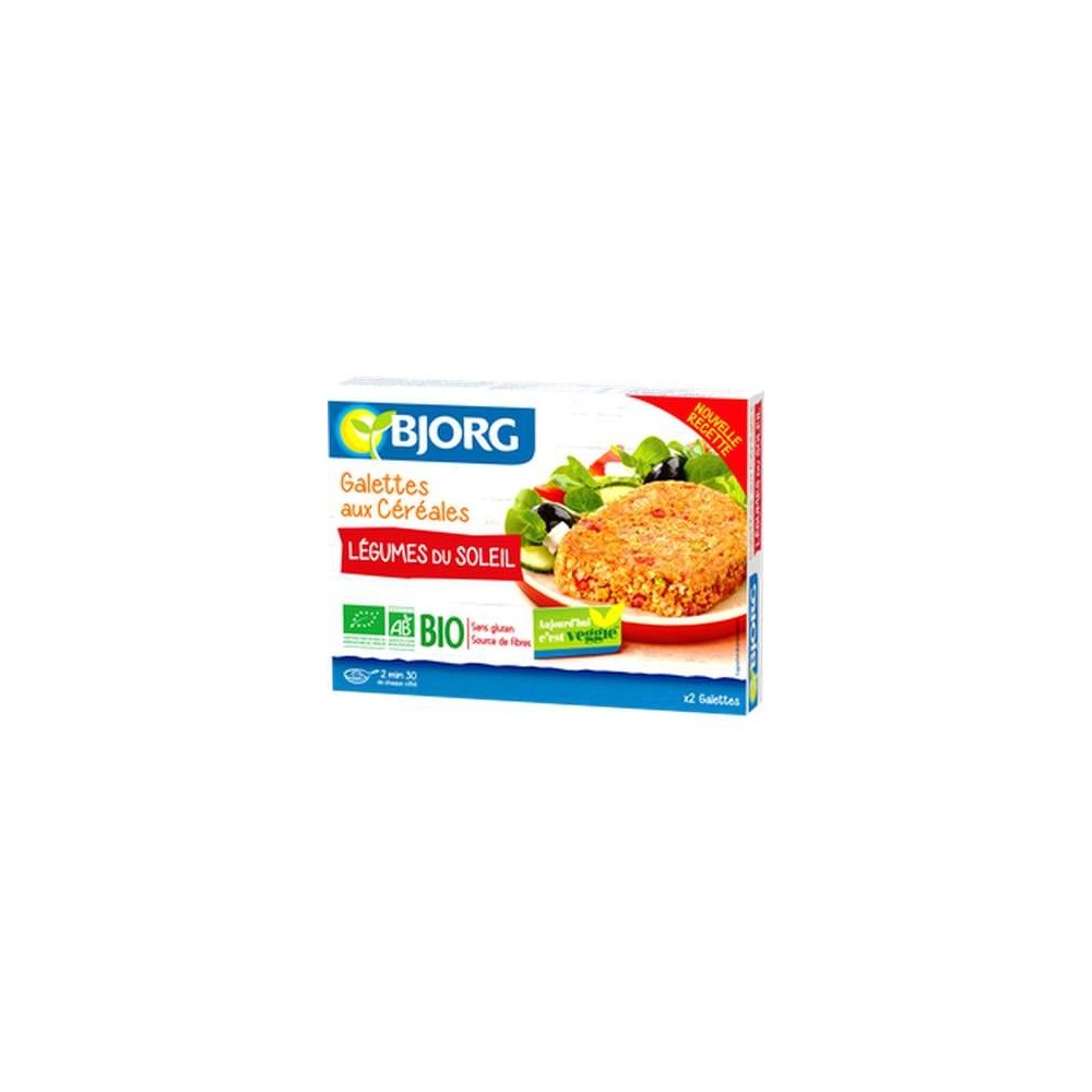 Galettes aux céréales et aux légumes du soleil BIO, Bjorg (200 g)
