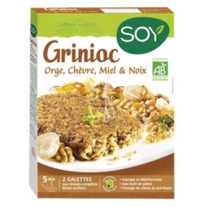 Grinioc orge chèvre miel et noix BIO, Soy (x 2, 200 g)